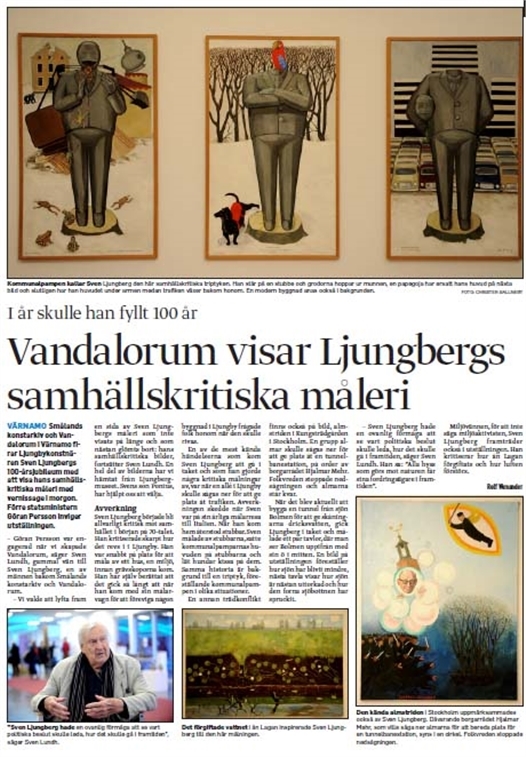 vandalorum visar ljungbergs samhaellskritiska maal