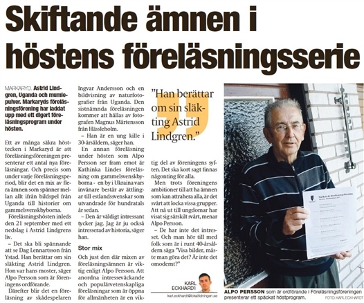 hoestens foerelaesningar 2014 (4) - lokaltidningen