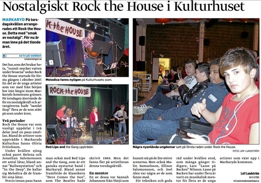 nostalgiskt roch the house i kulturhuset - smaalae