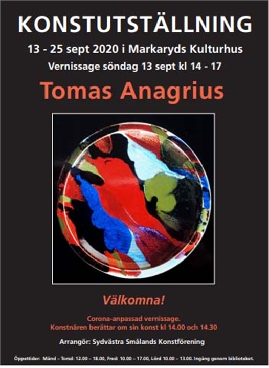tomas anagrius - utstaellningsaffisch